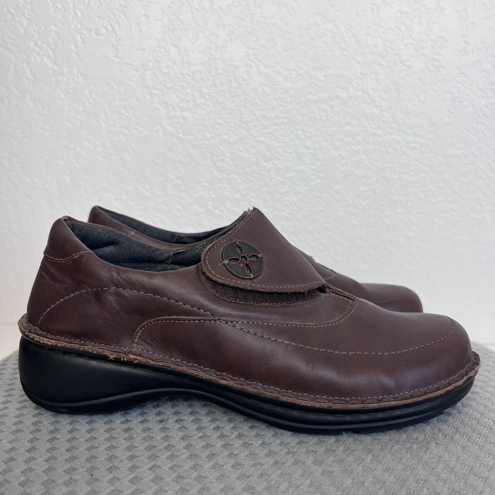 Naot Cedar Clogs Womens 40 US 9 Brown Leather Comfort Loafer‎ Shoes